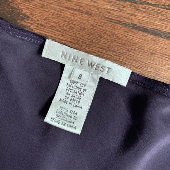 Nine West 100% silk top, size 8 - Picture 4 of 6